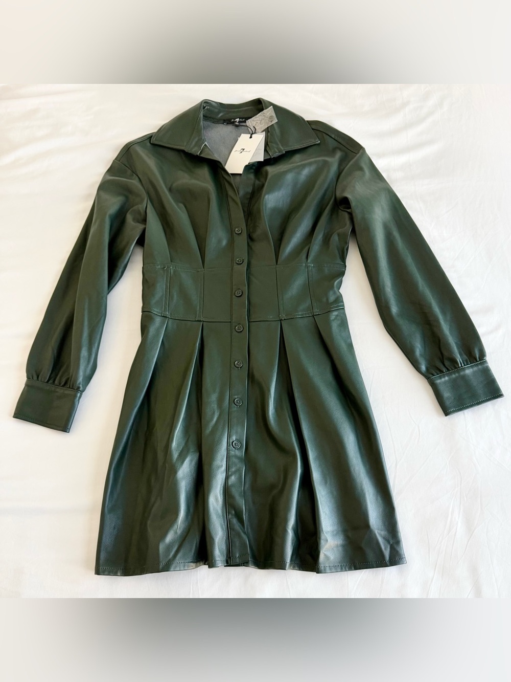 7 For All Mankind Vegan Leather Dress